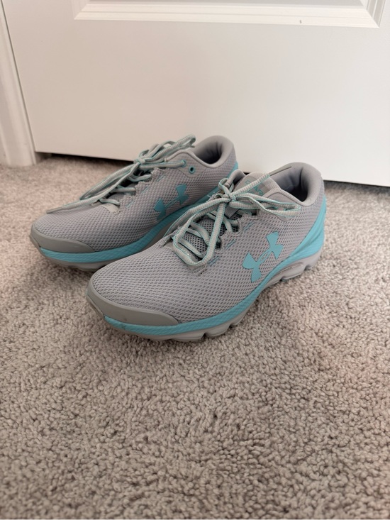 Under Armour Shoes - Under Armour Gray and Teal Women's Mesh Trainers